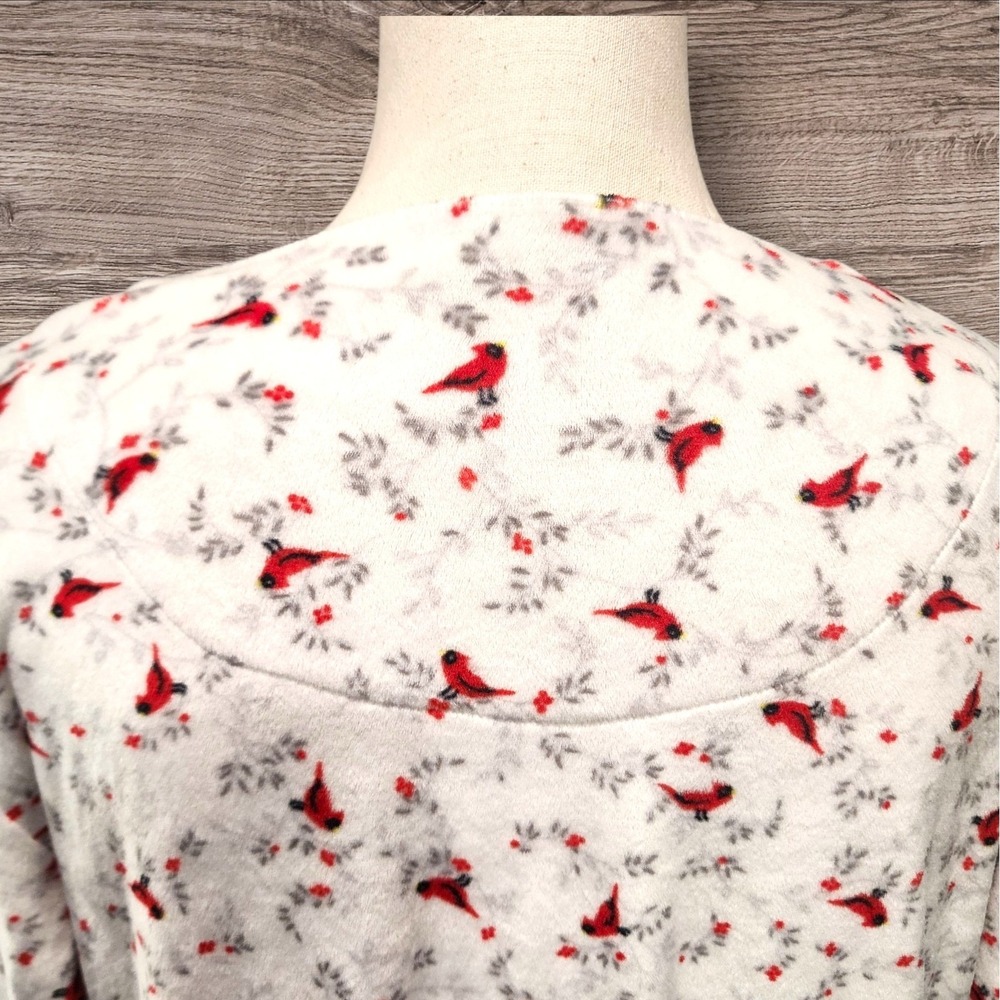 Secret Treasures‎ Sleepwear Nightgown L Cardinals Print Long Sleeve Pajama Gown - Picture 5 of 6